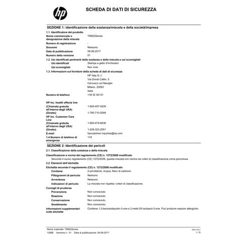 Cartuccia inkjet ink pigmentato 303 HP nero T6N02AE